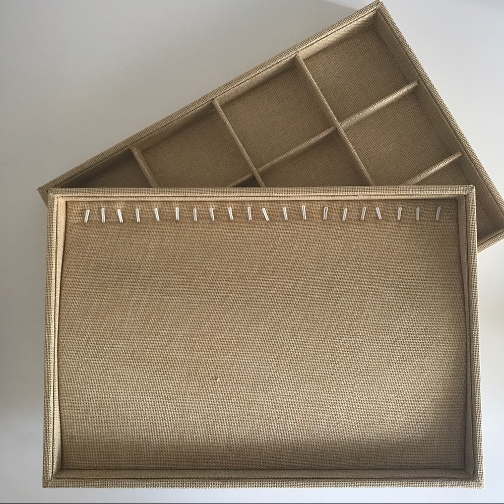 Beige Jewelry Organizer Tray Set - Women Accessories